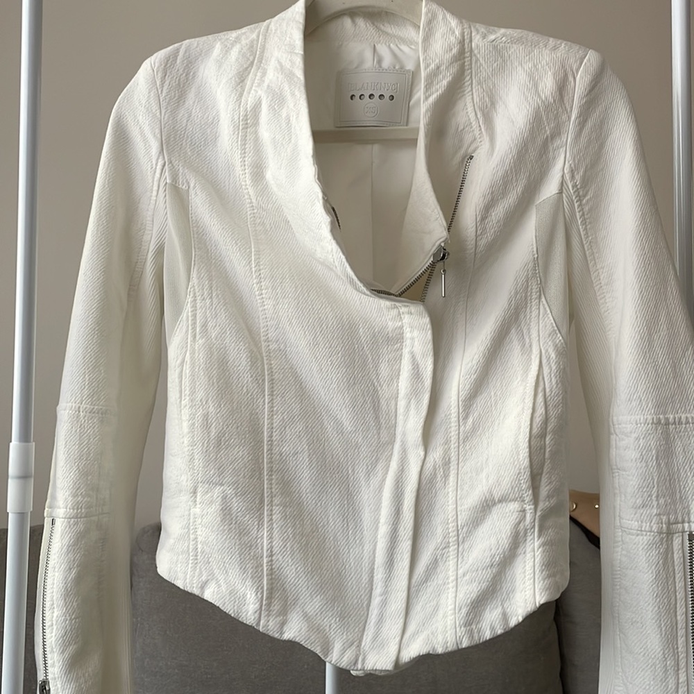 White blank nyc jacket